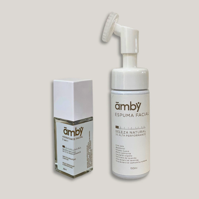 Kit Skincare peles Ressecadas e Sensíveis - Espuma de Limpeza e Hidratante Facial 7 em 1 — foto da loja oficial
