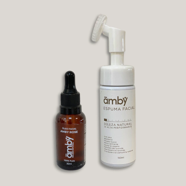 Kit Skincare todas as peles - Espuma Limpeza e Óleo Rosa Mosqueta 100% puro — foto da loja oficial